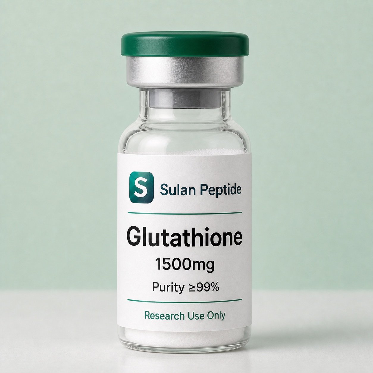 Glutathione research-use peptide vial by Sulan Peptide