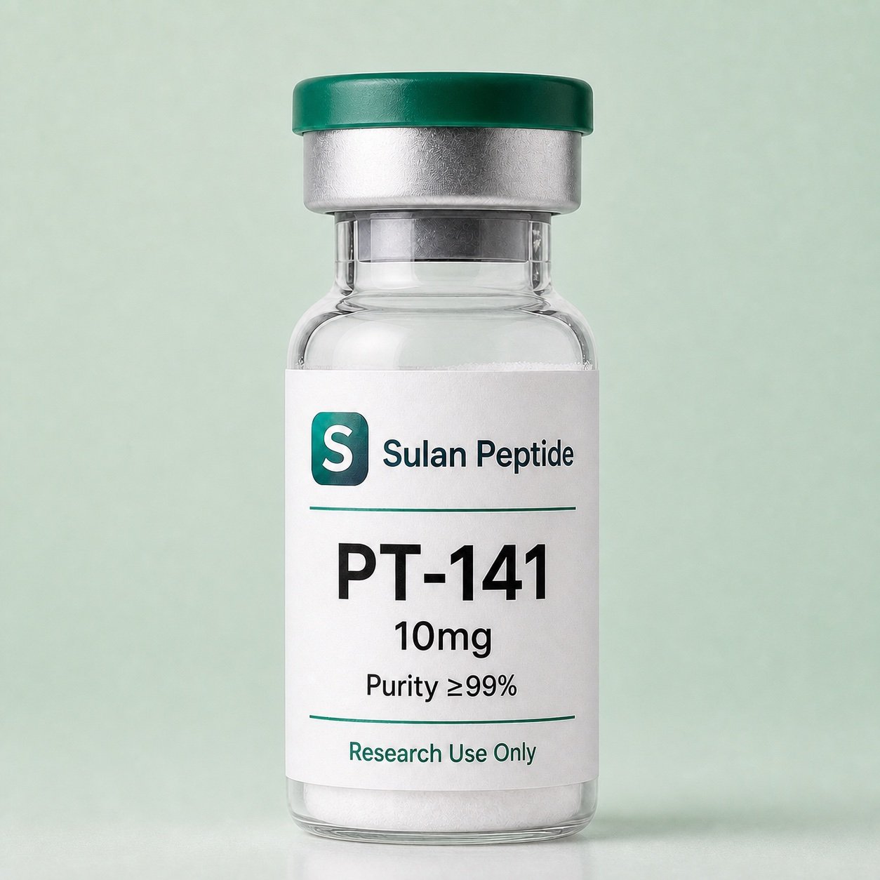 PT-141 research-use peptide vial by Sulan Peptide