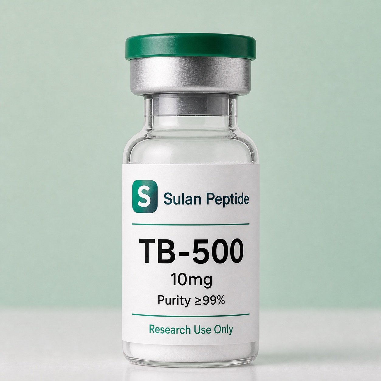 TB-500 research-use peptide vial by Sulan Peptide